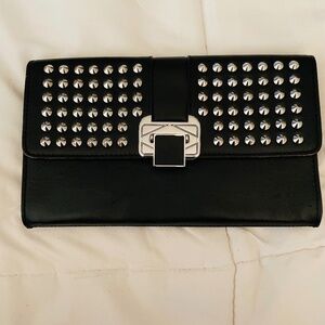 Final sale - Rebecca Minkoff black leather stud clutch - Valentino like